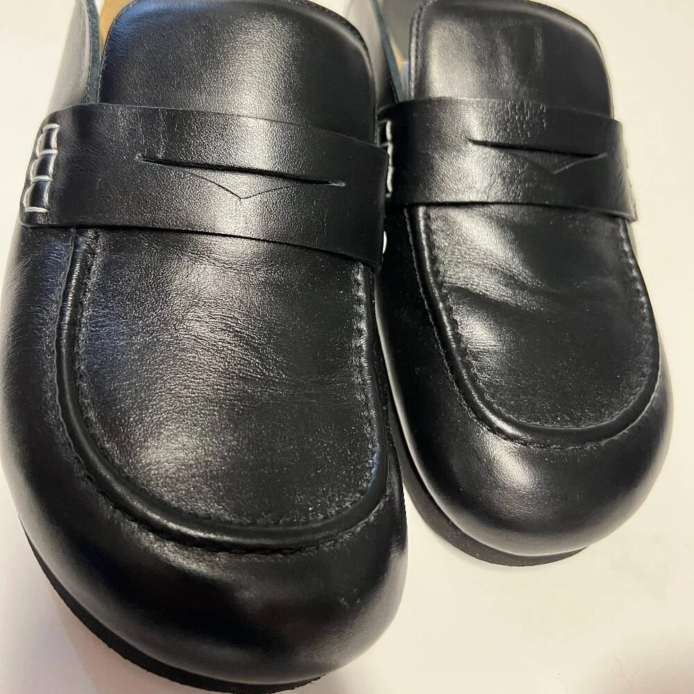 JW Anderson Black Leather Mules - Size 39 - Picture 4 of 12